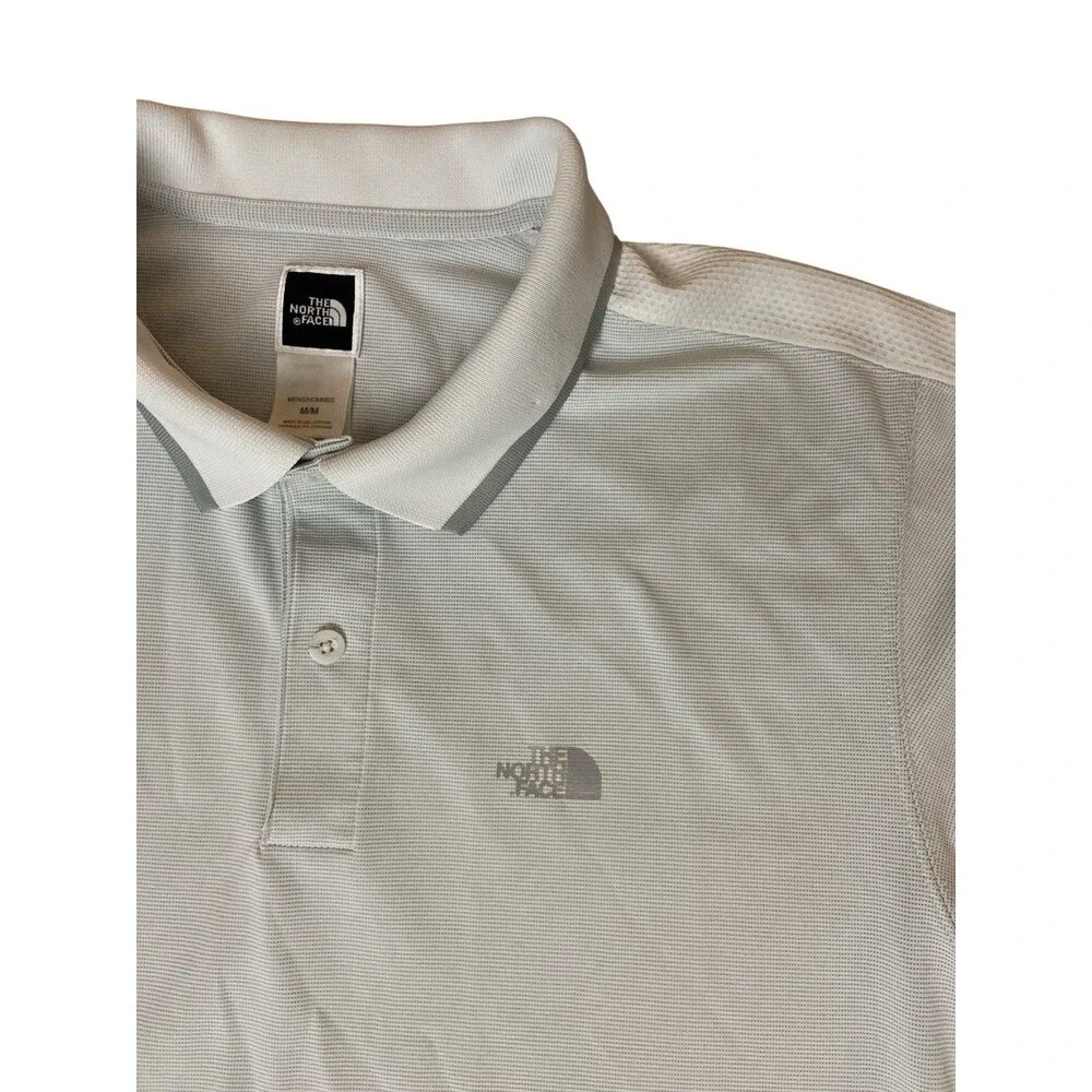 The North‎ Face Men’s Polo Shirt M VaporWick Gray Performance Golf Hiking Top